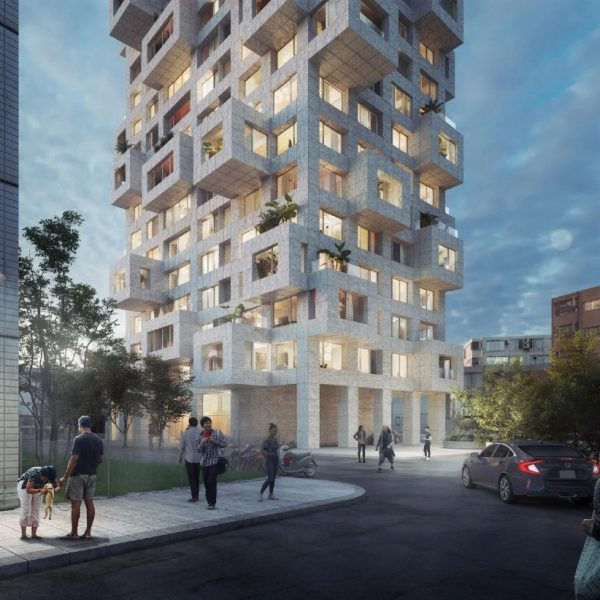 MVRDV unveils design for marble-clad skyscraper in Taipei