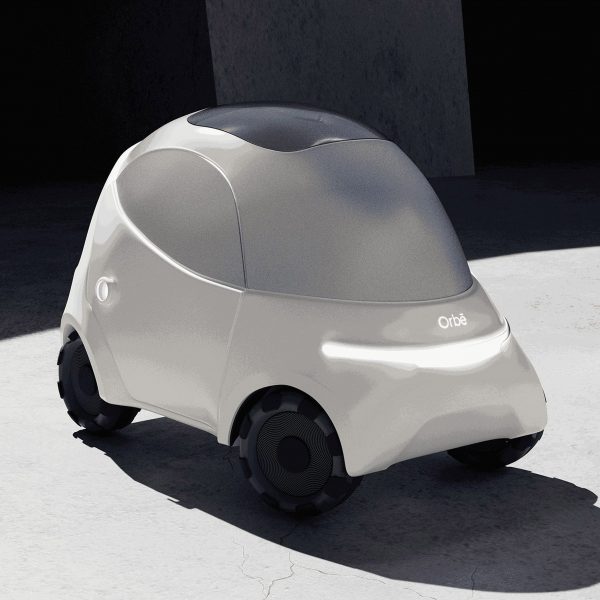 a photograph of a white vehicle