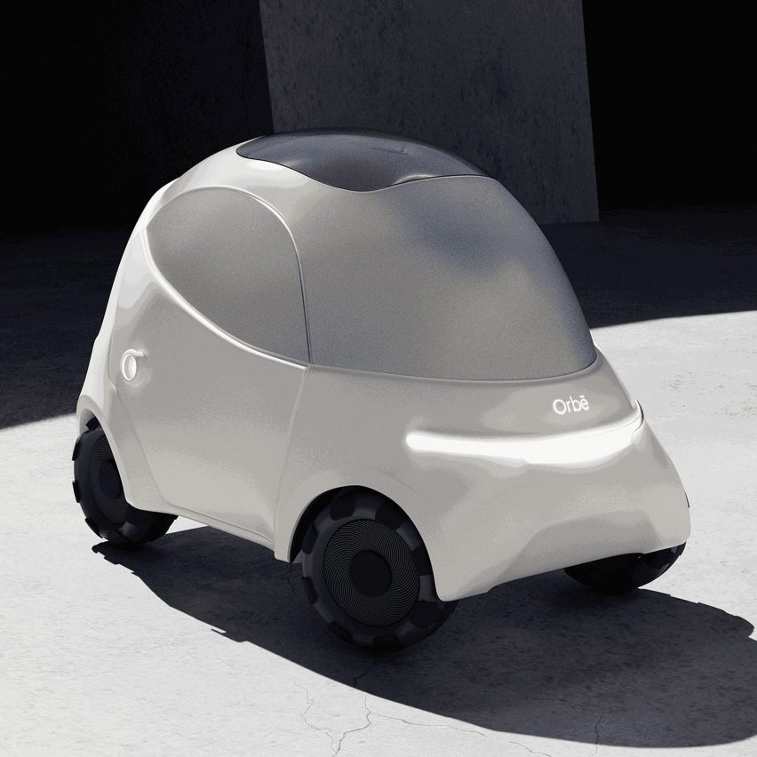 a photograph of a white vehicle
