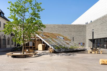 Pavilion in the courtyard of the National Museum of Norway