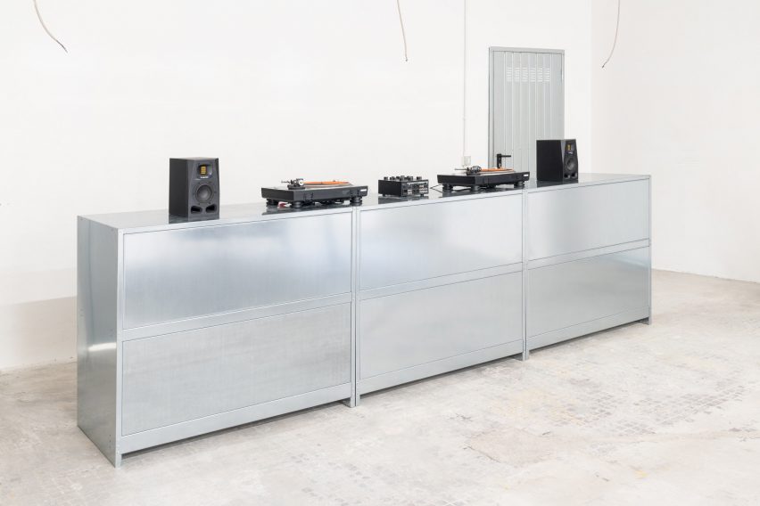 Steel DJ desk by NM3