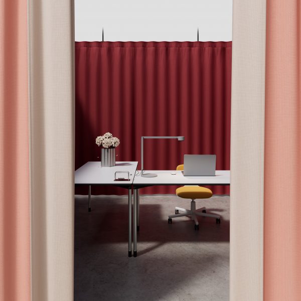 Noren acoustic curtain system by Impact Acoustic
