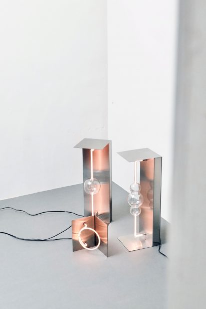 Lamps by Yen-An Chen at Fanzi exhibition Optical Flow at 3 Days of Design 2025