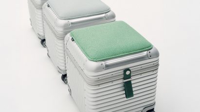 A line of stools