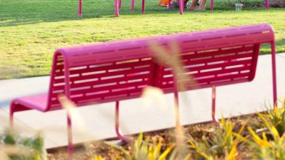 Pink park furniture used as barricades in LA protests shows design’s “fundamental value” says designer