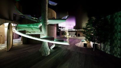 a visualisation of a nightclub