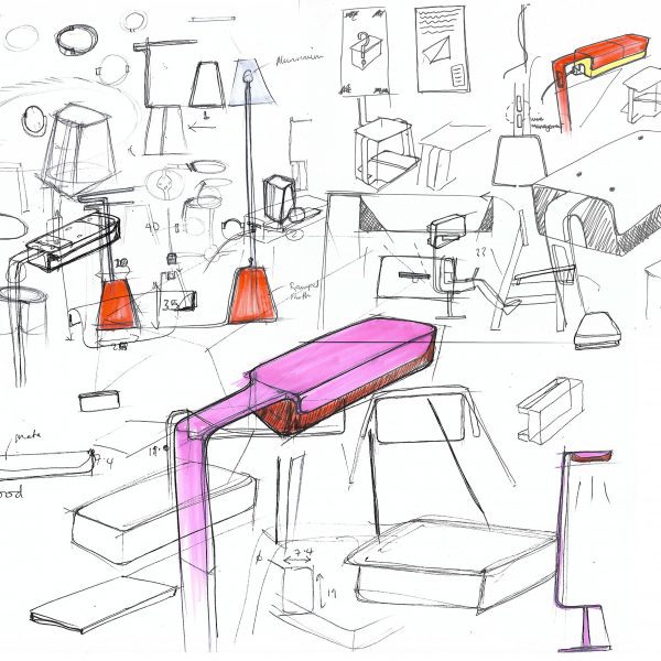 Sketch of Selah Lamp by Nifemi Marcus-Bello