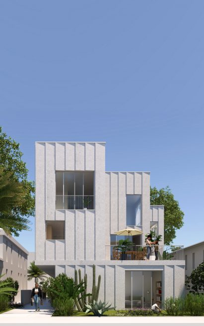 Precast concrete infill LA design