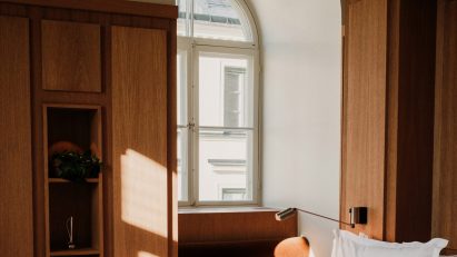 Wood-panelled Stockholm hotel