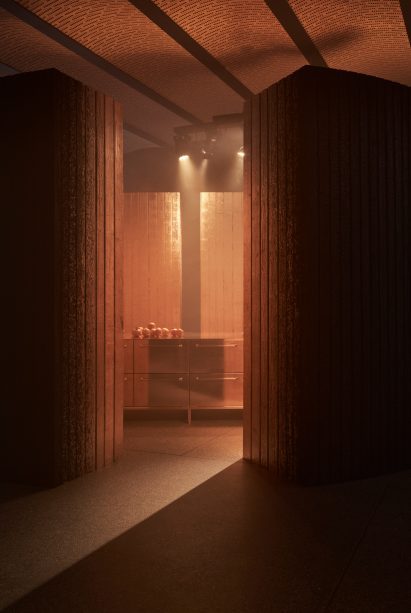 Copper kitchen in Vipp x Studio KO guesthouse