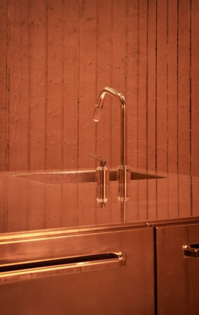 Copper kitchen in Vipp x Studio KO guesthouse