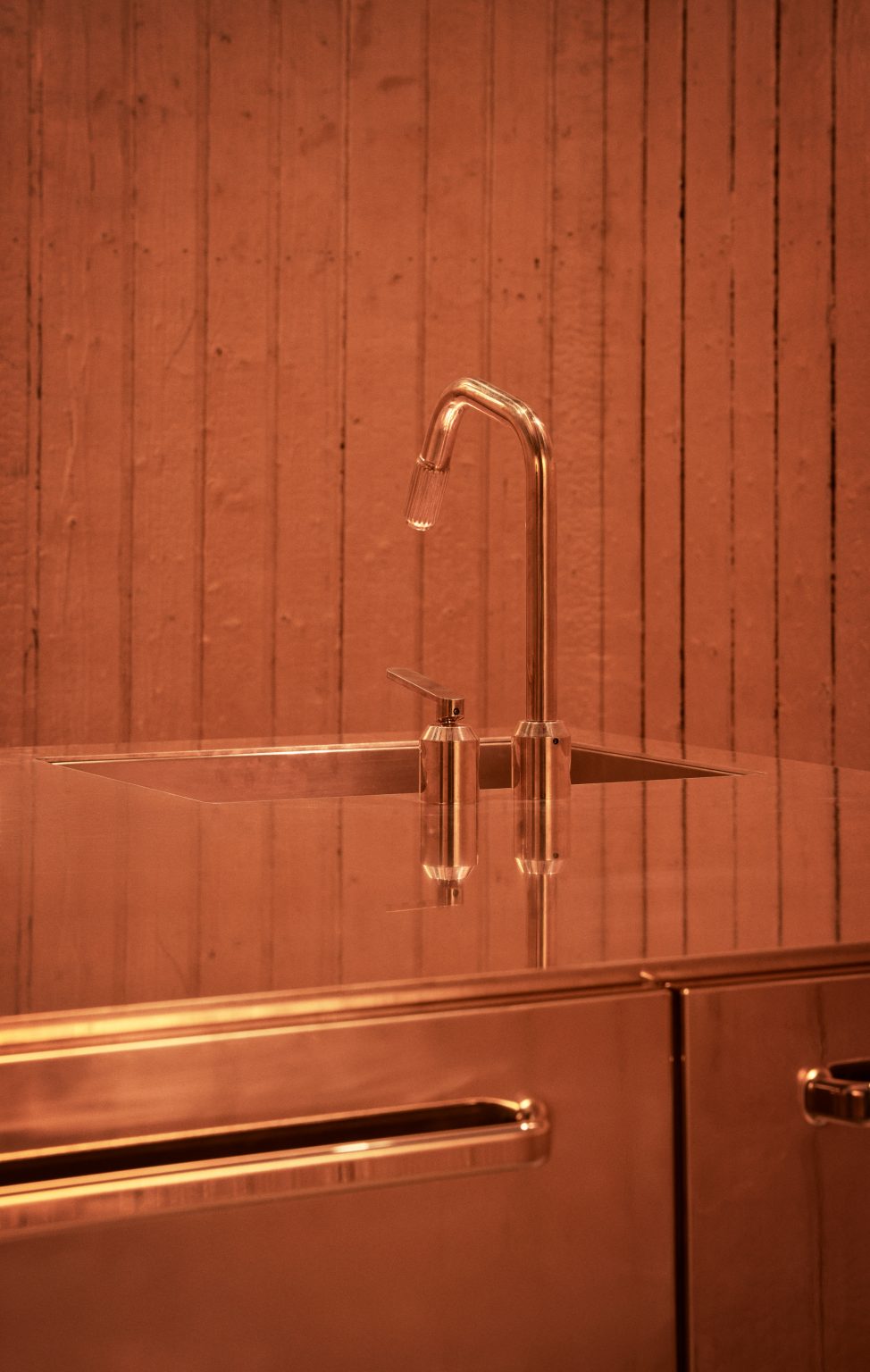 Copper kitchen in Vipp x Studio KO guesthouse
