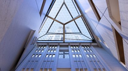 Interior render of the Boerentoren office conversion by Studio Libeskind