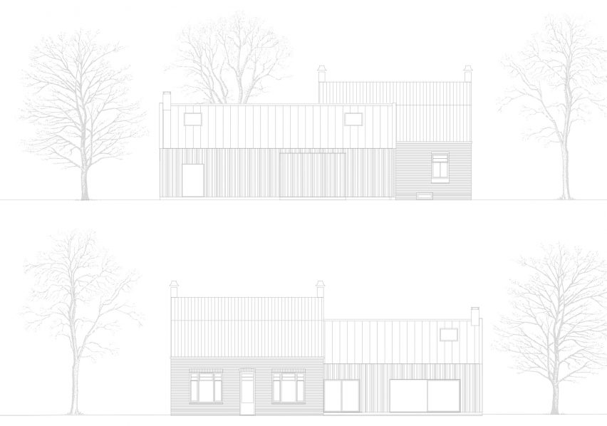 Elevation of Shadow Barn by Studioquint