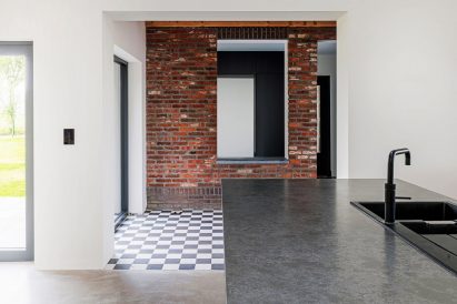 Interior view of the Shadow Barn extension by Studioquint