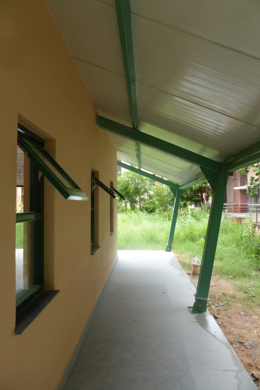 School in India made from sugarcane waste