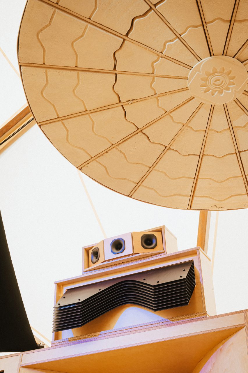 Audio system made from wood