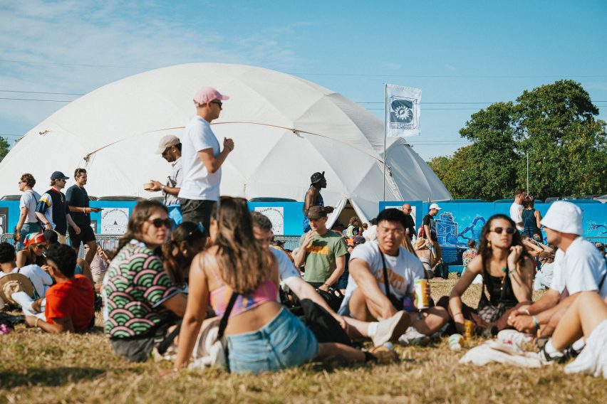 Exterior of Sunflower Sound System stage