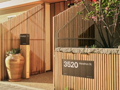 Cedar-slat fencing