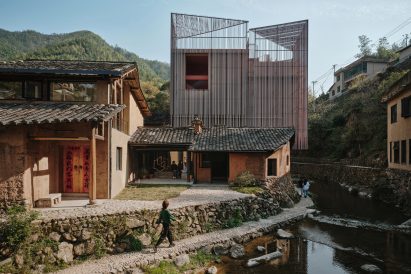 View towards The Quartet – Songzhuang Z Museum in China
