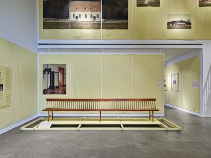 Four-metre-long bench at Vitra Design Museum