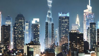 The Torch supertall skyscraper in New York
