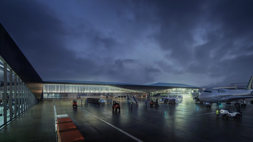 Vilnius Airport terminal by Zaha Hadid Archietcts