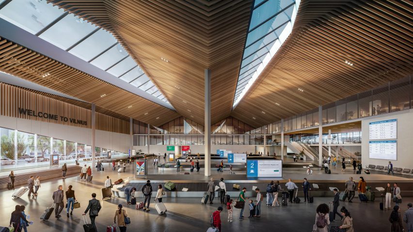 Vilnius Airport terminal by Zaha Hadid Archietcts