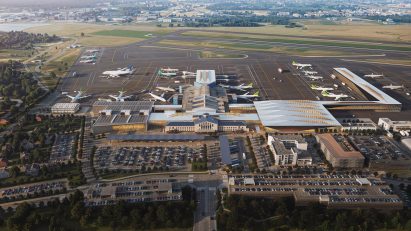 Terminal building in Lithuania by Zaha Hadid Architects