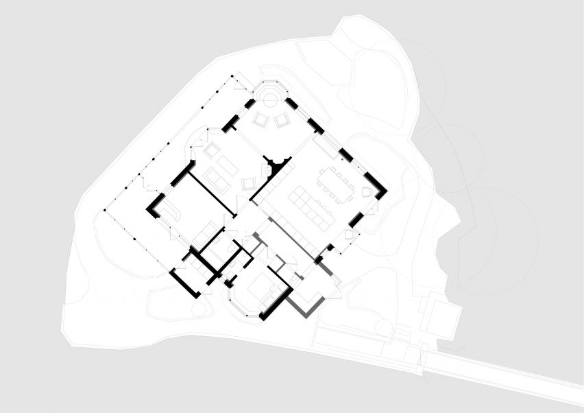 Plan of The Island by Will Gamble Architects