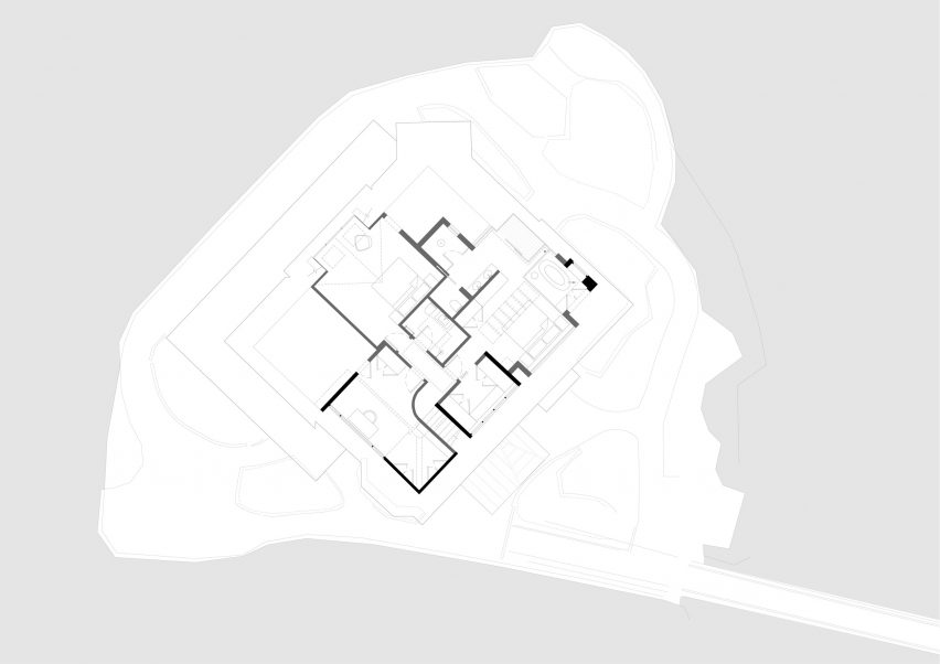 Plan of The Island by Will Gamble Architects