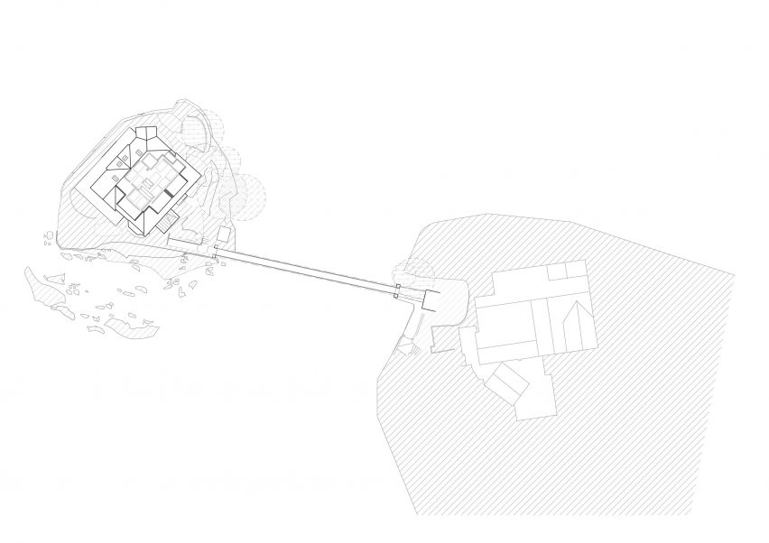 Site plan of The Island by Will Gamble Architects