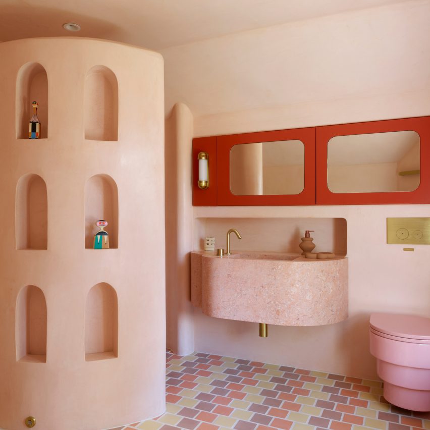 The Pink Bathroom by Owl Design