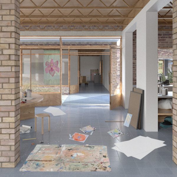 Render of art studios