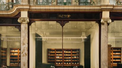 Aesop store in Victorian arcade