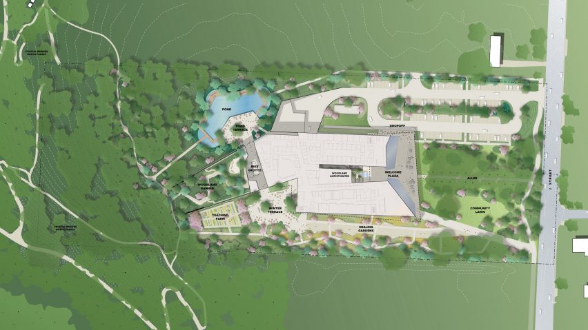 Drawing of Alice Walton School of Medicine