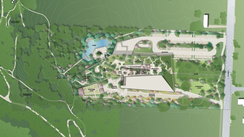 Drawing of Alice Walton School of Medicine