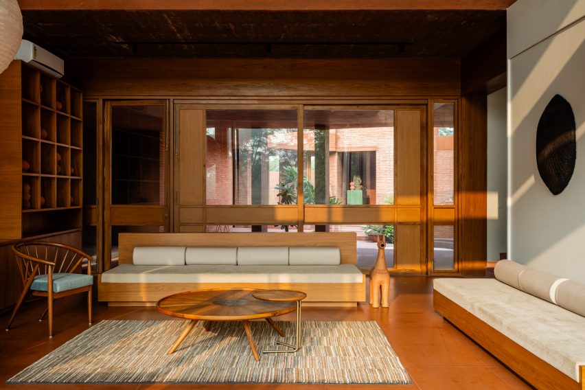Living room in Indian villa