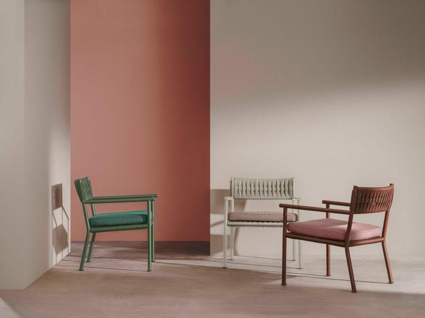 Brezal outdoor furniture collection by Patricia Urquiola for Andreu World
