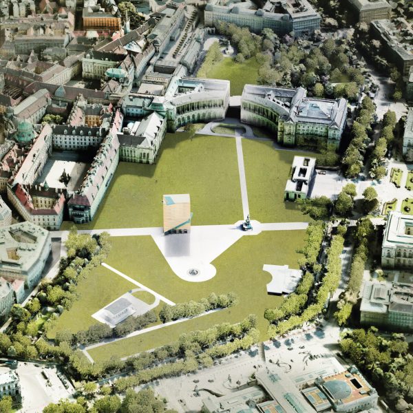 an image of a park surrounded by multiple buildings
