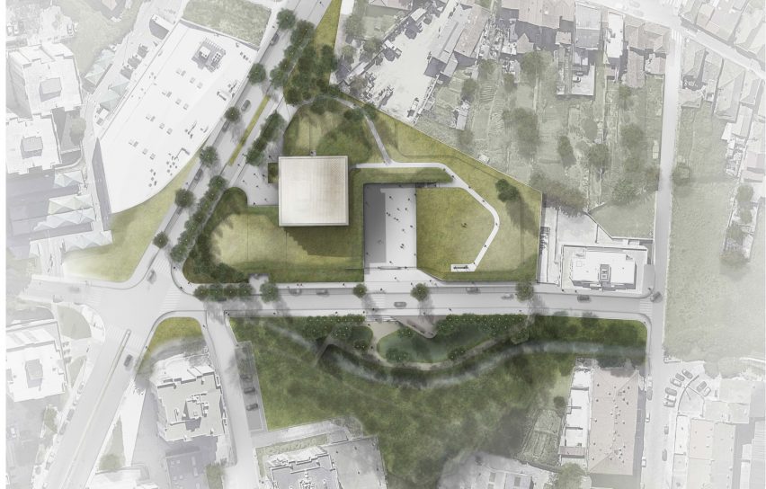 Site plan of Arena Liga Portugal by OODA