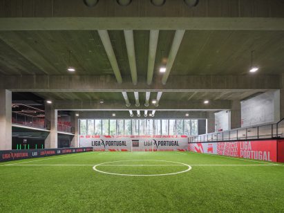 Indoor football pitch