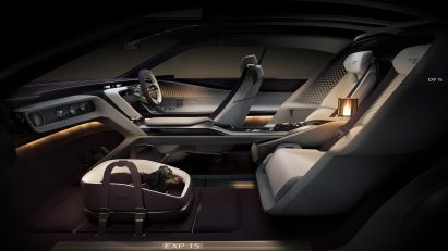 Interior of virtual car