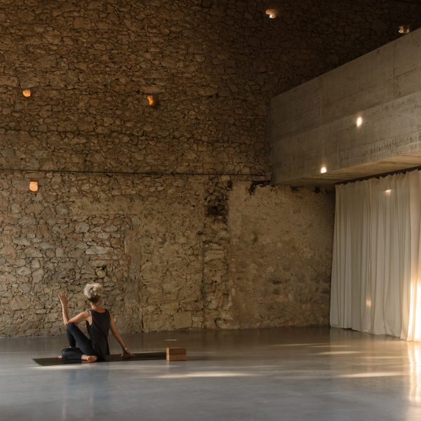 Yoga studio interior in France