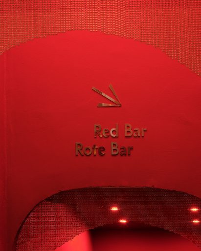 Cabaret at the Kitkat Club wayfinding and signage by BOB Design
