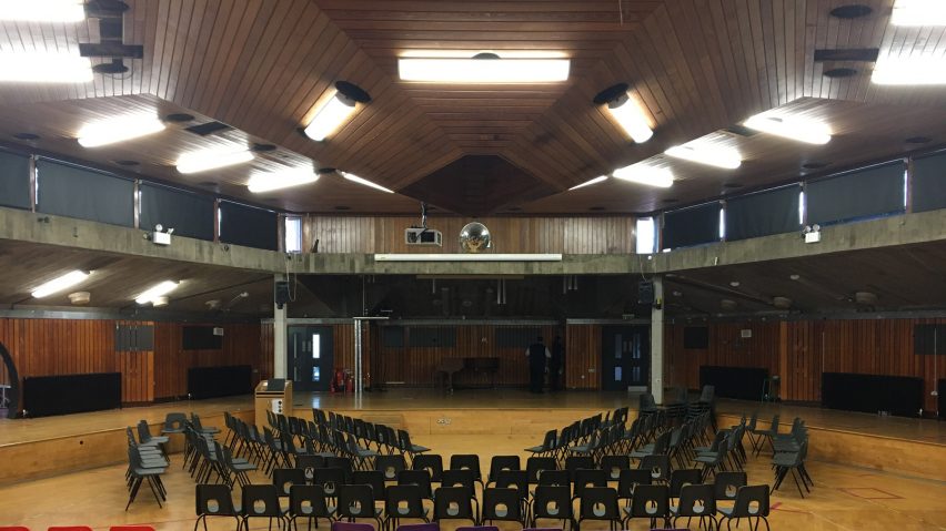 Interior view of Acland Burghley School