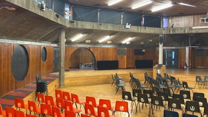 Interior view of Acland Burghley School