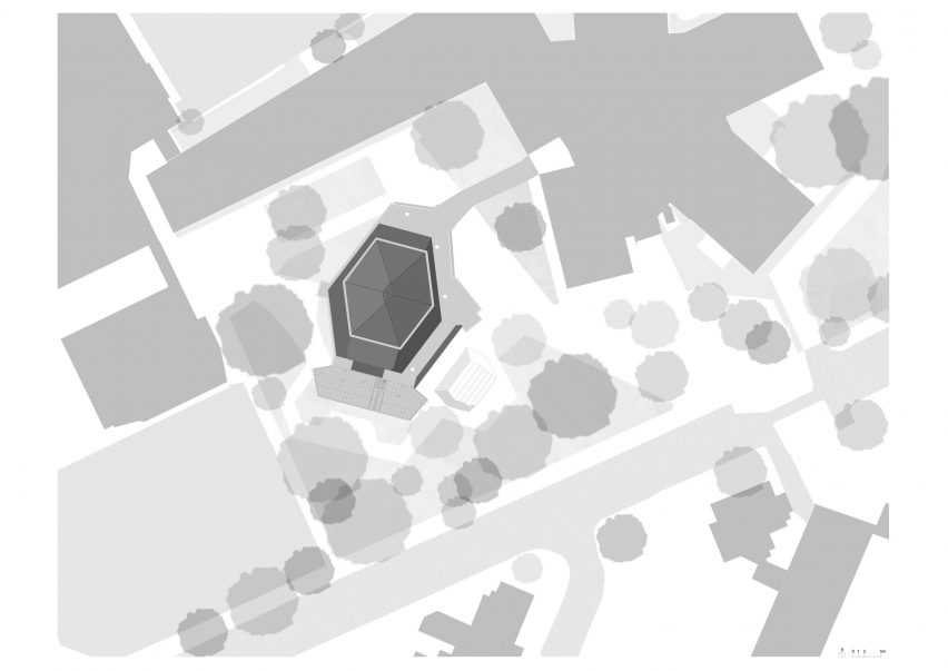 Plan of Acland Burghley School by Reed Watts