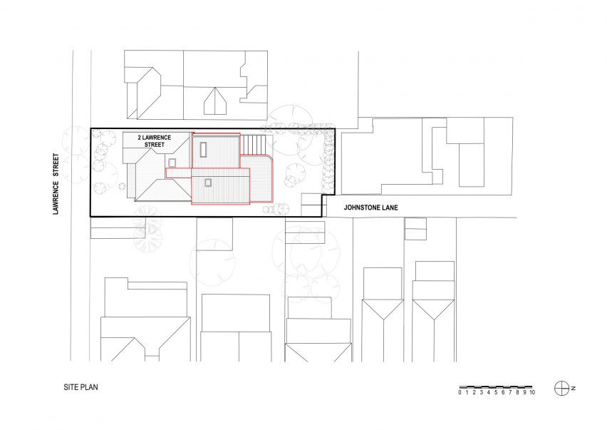 Plan of Cereus House by Circle Studio Architects