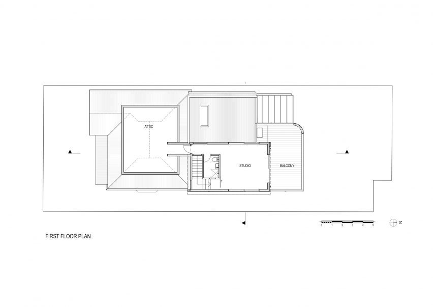 Plan of Cereus House by Circle Studio Architects